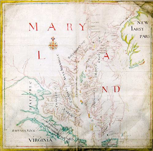 Map of Maryland 1742